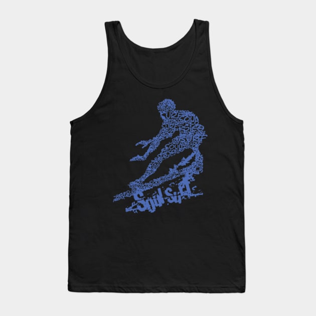 Blue Surf Logo Funny Tank Top by Quy Sinoda